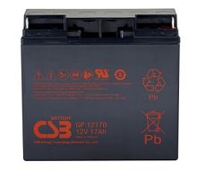CSB GP12170 Аккумуляторная батарея для ИБП, напряжение: 12В, ёмкость: 18Ач, клеммы типа: B3, Размеры ДШВ: 181х76,2х167мм, вес: 5,5кг. Срок службы: 5 лет. | код CSB GP12170 | CSB