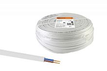 Шнур ШВВП 2х0.75 ГОСТ (бухта 200м) белый | код SQ0120-0012 | РЭМЗ ТМ