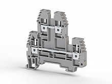 315 069, Клеммник 2-х ярусный 4мм.кв., с диодом, (серый), PIK4ND-A/NM Серия V0 | код 0.0.0.3.15069 | KLEMSAN