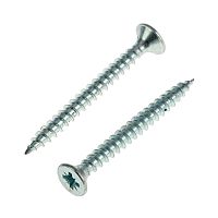 Шуруп универсальный 4,5х45 потайная головка, остроконечный, оцинкованный (10шт) - пакет | код 102440 | Tech-KREP