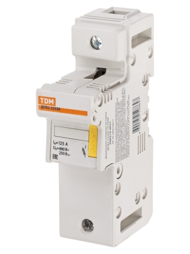 Держатель плавких вставок ДПВ2 22х58 1П TDM | код SQ0216-0021 | TDM Держатель плавких вставок ДПВ2 22х58 1П TDM | код SQ0216-0021 | TDM