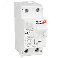 Выключатель дифференциального тока (УЗО) без защиты от сверхтоков 2П 25А 30мА AС 4,5кА OptiDin DM63-2225-AC-4,5-УХЛ4 | код 343888 | КЭАЗ