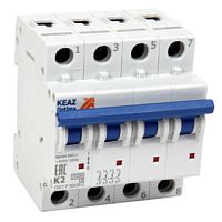 Выключатель автоматический модульный OptiDin ВМ63-4C25-15-УХЛ3 | код 342000 | КЭАЗ