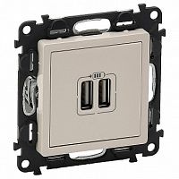Розетка 2xUSB VALENA LIFE, слоновая кость | код. 753512 | Legrand