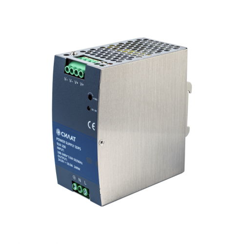 924101 Блок питания на DIN-рейку,выс.мощ., 240W, 10A, 24V / 90-264VAC, шт | код 924101 | SILAT