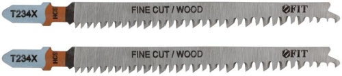 Полотна по дереву, HCS, шлифованные под свободным углом зубья, 116/91 мм, переменный шаг (T234X), 2 шт | код 40958 | FIT фото 2