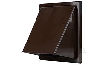 Выход стеновой с решеткой и обратным клапаном, O80...150мм, пластик, коричневый | код 02-371BR | airRoxy