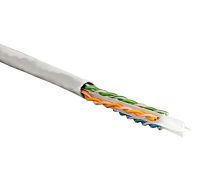 Кабель UTP 4-C6-SOLID-GY-305 витая пара UTP (U/UTP) кат. 6 4х2х0.5 (23 AWG) ож (solid) PVC сер. (305м) (м) Hyperline 42047