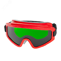 Очки защитные закрытые с непрямой вентиляцией ЗН11 SUPER PANORAMA (3 CA) (панорамное защитное стекло-светофильтр зелёного цвета, защита от УФ-излучения, искр и брызг расплавленного металла и высокой температуры) | код 24128 | РОСОМЗ