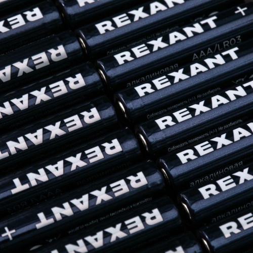 Батарейка алкалиновая AAA/LR03 1,5В, 4 шт | код 39-1012 | REXANT фото 2