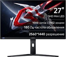 Монитор Xiaomi 27 Mini LED Monitor G Pro 27i черный IPS Mini-LED LED 1ms 16:9 HDMI матовая 1000cd 178гр/178гр 2560x1440 180Hz FreeSync DP 2K 6.8кг | код 2055246 | XIAOMI