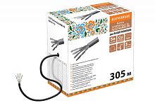 Кабель витая пара народный F/UTP Cat 5e 4х2х24AWG (305м) PE. чёрный ТРТС | код SQ0107-0119 | РЭМЗ ТМ