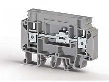 375 894, Клеммник измерительный с 2-мя тест. разъемами, 10мм.кв., (серый), WGO2N | код 0.0.0.3.75894 | KLEMSAN