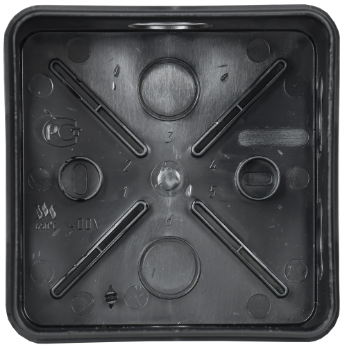 Коробка расп. КМ41255 100х100х50мм IP44 6 вв. черная IEK | код UKO21-100-100-050-K02-44 | IEK фото 3