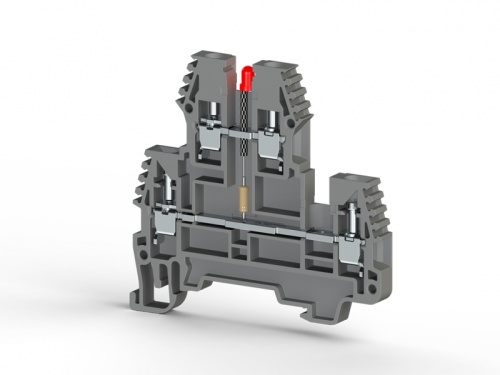 309 229, Клеммник 2-х ярусный, 2,5 мм.кв., с индикацией 24 VAC, (серый), PIK2,5 NLD 24VAC/NM Серия V0 | код 0.0.0.3.09229 | KLEMSAN 309 229, Клеммник 2-х ярусный, 2,5 мм.кв., с индикацией 24 VAC, (серый), PIK2,5 NLD 24VAC/NM Серия V0 | код 0.0.0.3.09229 | KLEMSAN