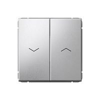 ARTGALLERY 2-клавишный ВЫКЛЮЧАТЕЛЬ ДЛЯ ЖАЛЮЗИ, 2х сх.4, 10А, механизм, АЛЮМИНИЙ | код GAL000319 | Systeme Electric