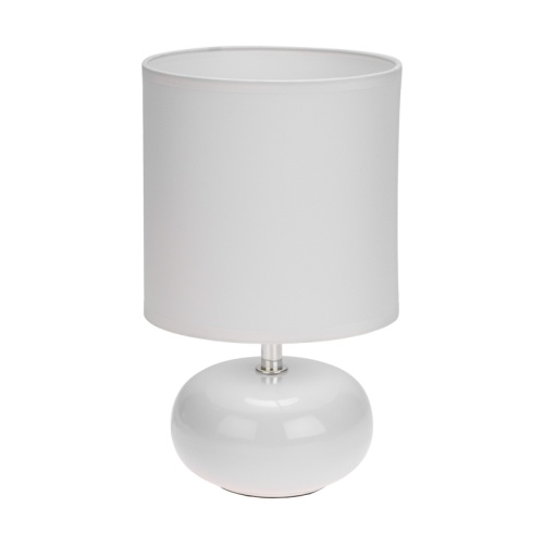 Светильник декоративный настольный Форте, основание белого цвета, белый абажур, цоколь Е27, 60Вт REXANT | код 603-1025 | REXANT Светильник декоративный настольный Форте, основание белого цвета, белый абажур, цоколь Е27, 60Вт REXANT | код 603-1025 | REXANT