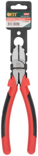 Бокорезы "Стандарт" пластиковые ручки полированная сталь 190мм красн.-черн. FIT 48019 фото 3