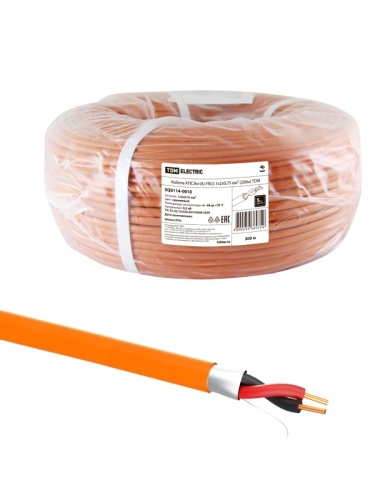 Кабель КПСЭнг(А)-FRLS 1х2х0.75 мм (бухта 200м) ТРТС | код SQ0114-0010 | РЭМЗ ТМ