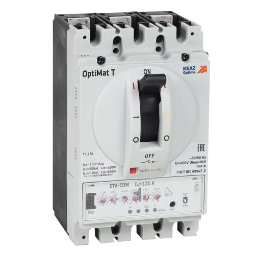 Выключатель автоматический для защиты двигателя OptiMat T125H ETN-M 32A 3P | код 356301 | КЭАЗ