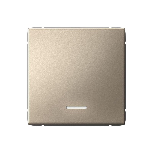 Выключатель 1-кл. ArtGallery (сх. 1а) 10AX с подсветкой механизм шампань | код GAL000513 | Systeme Electric