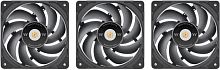 Вентилятор для корпуса Thermaltake Toughfan EX14 Pro Reverse 140х140x25 черный 4-pin 34.1дБ (упак.:3шт) (CL-F172-PL14BL-A) Ret | код 2009207 | THERMALTAKE