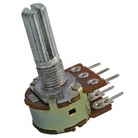 Потенциометр RUICHI 16K2 KC 2x500k, угол поворота 300 | код 66256 | Ruichi