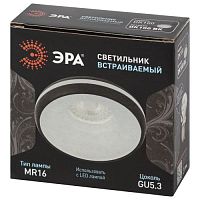 Светильник встраиваемый декоративный DK100 BK MR16 GU5.3 черный | код Б0055589 | ЭРА