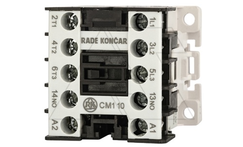 Контактор CNNK 80 01 230V 50/60Hz, 3P, 116A, 80kVAr(400VAC по AC6-b), 230VAC, 1NC | код EAC609901 | Rade Koncar