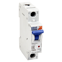 Выключатель автоматический модульный OptiDin BM63-1C50-DC-RP-УХЛ3 | код 339197 | КЭАЗ