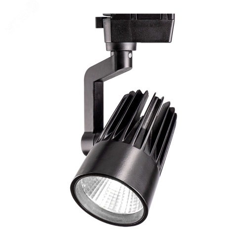 Светильник трековый однофазный ДПО LED-30 Вт 3000 Лм 3000К IP40 черный 24° 180-250В Jazzway | код 5035195 | JazzWay