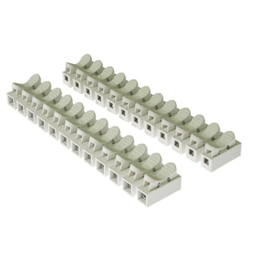 Самозажимная клемма RUICHI 021-12, 12-ти проводное соединение, 10 А, 1…6 мм?, PA66, нержавеющая сталь | код 108452 | Ruichi