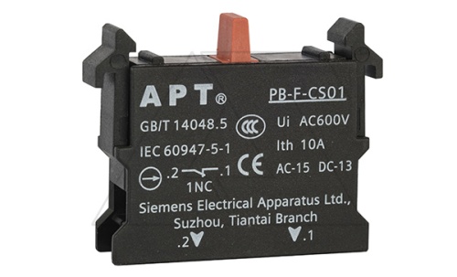 Блок-контакт 1NC, 6A 230VAC/24VDC, монтаж на адаптер, для PB1 и PB3 серий | код PB-F-CS01 | АРТ Блок-контакт 1NC, 6A 230VAC/24VDC, монтаж на адаптер, для PB1 и PB3 серий | код PB-F-CS01 | АРТ
