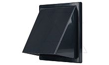 Выход стеновой с решеткой и обратным клапаном, O150мм, пластик, графит | код 02-370GR | airRoxy