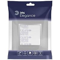 Рамка для розеток и выключателей Elegance 14-5011-03 Classic, на 1 пост, алюминий | код Б0060573 | ЭРА