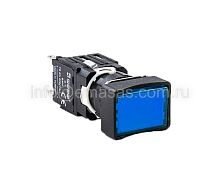 Кнопка нажимная, возвратная, прямоугольная, синяя (1НО) | код D100DDM | EMAS