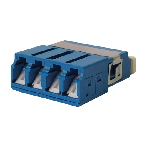 Адаптер оптический LANMASTER LC SM, со шторкой, корпус SC, квадро | код LAN-4LCS/SH-AM-SM | LANMASTER