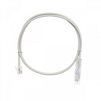 Коммутационный шнур NIKOMAX U/UTP 1 пара, Кат.3 (Класс C), 16МГц, 110-RJ11/6P4C, USOC, многожильный, BC (чистая медь), 24AWG (7х0,192мм), LSZH нг(А)-HFLTx, серый, 1м | код NMC-PC1UC02T-010-C-GY | NIKOMAX