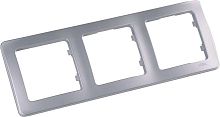 MASTER Рамка на 3 поста, серебро | код Р403-06 | HEGEL