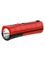 Фонарь Радуга 6 аккум., 1 Вт SMD + 5 SMD, 28 лм, Li-Ion 2,8 А*ч, 230 В, красный, Народная | код SQ0350-0206 | TDM НАРОДНЫЙ