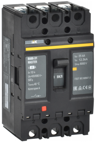 Выкл. авт. ВА88-31 3Р 32А 25кА MASTER IEK | код SVA00-3-0032-02 | IEK