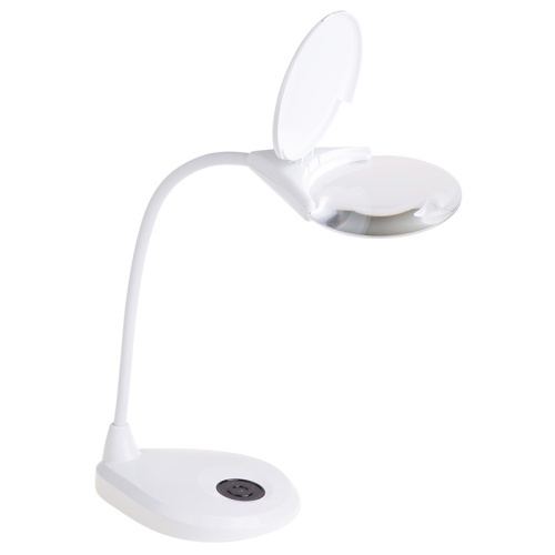 Лупа настольная 3D REXANT с подсветкой 3 LED, сенсорная регулировка яркости, EXPERT, белая | код 31-0560 | REXANT Лупа настольная 3D REXANT с подсветкой 3 LED, сенсорная регулировка яркости, EXPERT, белая | код 31-0560 | REXANT