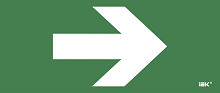 Этикетка самокл. 330х140мм Направляющая стрелка IEK | код LPC10-1-33-14-STR | IEK