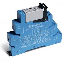 Интерфейсный модуль (сборка 41.52.9.012.0010 + 93.02.0.024), электромеханическое реле, 2CO 8A, контакты AgNi, питание 12В AC/DC, категория защиты IP20, винтовые клеммы | код 385200120060 | FINDER