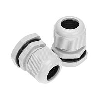 Ввод кабельный PG-21 (13-18мм) сер. комплект (уп.2шт) | код 07-8021-A2 | Rexant