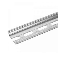 DIN-рейка L-110 мм перфорированная оцинкованная (0,8 мм) (10 шт/уп) Промрукав | код PR08.6001 | ПРОМРУКАВ