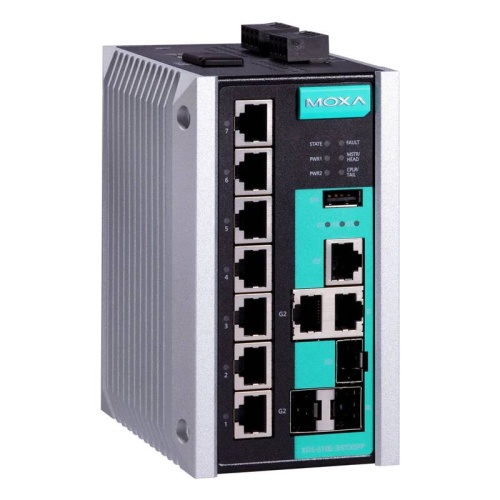 Коммутатор EDS-510E-3GTXSFP Managed Gigabit Ethernet switch with 7 10/100BaseT(X) ports, and 3 10/100/1000BaseT(X) or 100/1000BaseSFP combo ports, | код 00-06084711 | MOXA