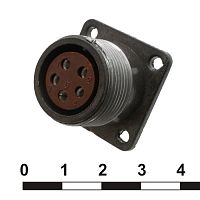 Разъём SZC ШР20П5ЭГ10 РОЗЕТКА (SZC), 5 контактов | код 106858 | SZC