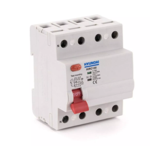 Устройство защитного отключения HIRC100 N4PG4S0000C 00063F 4 полюса, 63A, 30mA | код 13.05.000044 | HYUNDAI