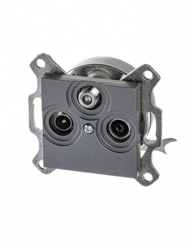 Розетка TV-R-SAT ABB Levit единственная сталь 5011H-A03303 69W | код 2CHH083303A6069 | ABB Розетка TV-R-SAT ABB Levit единственная сталь 5011H-A03303 69W | код 2CHH083303A6069 | ABB